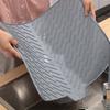 Silicone Drain Mat Quick-Drying Design Raised Ridges Bottom Slope Dish Drainer Kitchen Dining Room Sink Organizer Mat