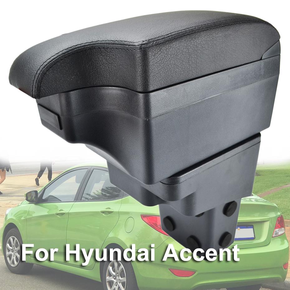 

Чехол на подлокотник для Hyundai Accent 2011-2017, новый черный центральный магазин 2012 2014