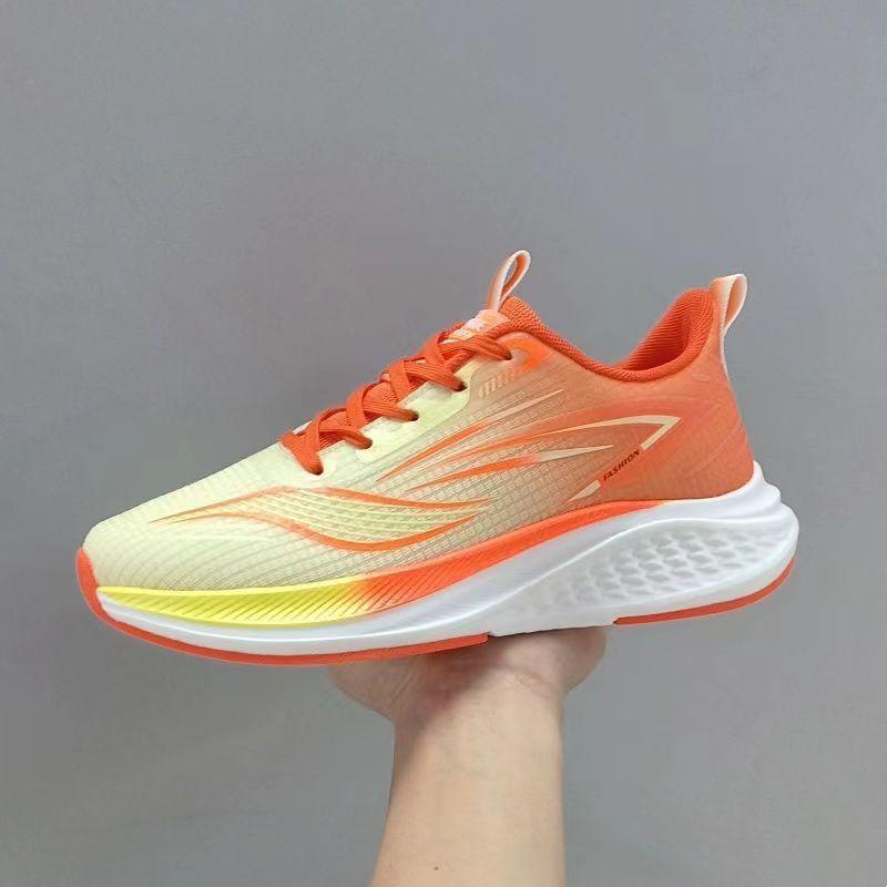 

2024 нове чоловіче взуття, студентське, дихаюче, зручне, легке, для бігу, спортивне взуття, повсякденне взуття 44 помаранчевий