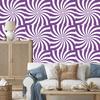 Hippie background wallpaper purple, white and light gray 50x1000