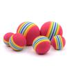 Rainbow EVA Foaming Pet Toy Ball - Colorful Play Ball for Cats and Small Dogs