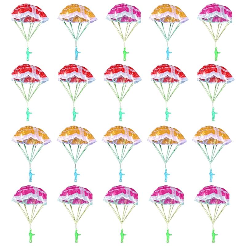 

Parachute Toy,Throwing Toy Parachute,Outdoor Children s Flying Toy,No Battery nor Assembly Required (20 Pieces Set) 1