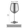 Shangqi Brushed Stainless Steel Stemmed All-Purpose Glass
