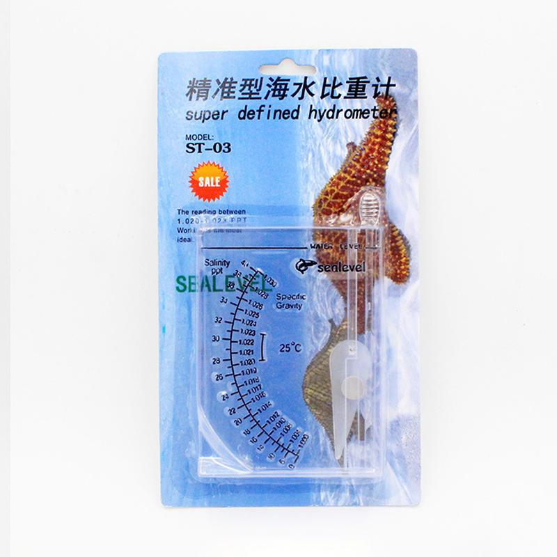 High Precision Seawater Hydrometer Automatic Fish Tank Hydrometer Transparent Salinity Meter