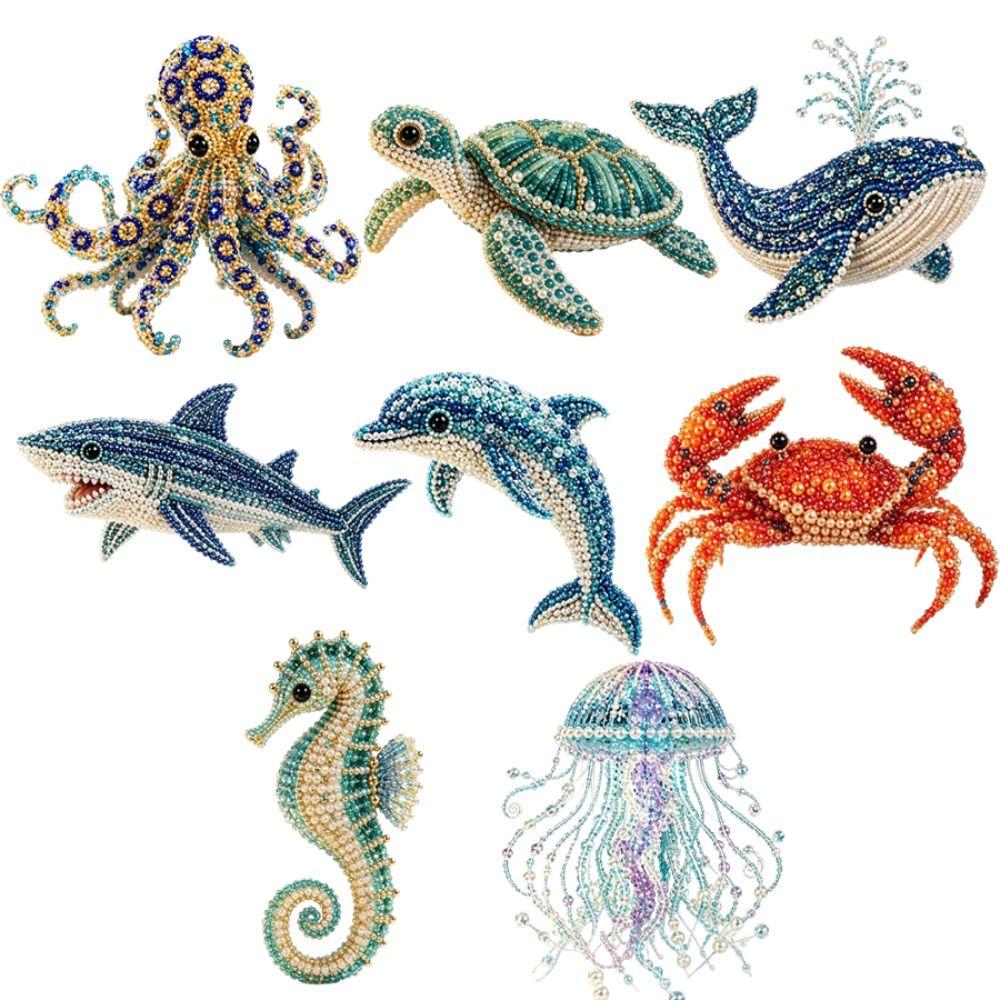 Colorful Beads Bead Craft Kit Animal Shape DIY Beadwork Kit Desktop Display