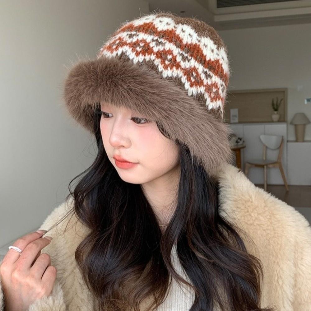 Keep Warm Fisherman Hat Thickned Ear Protection Cap Fashion Bucket Hat  Winter