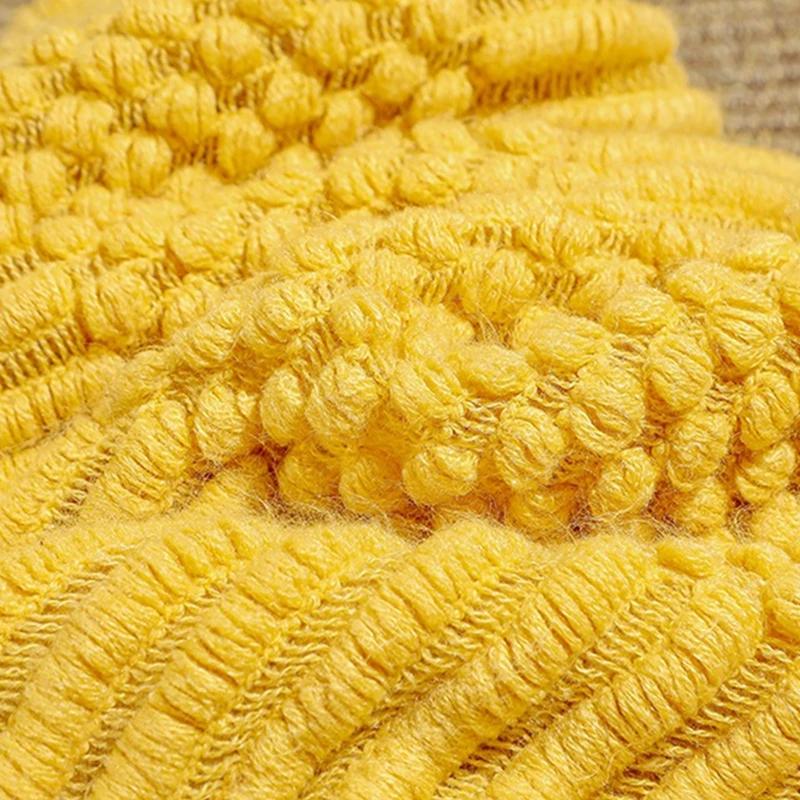 Nordische Strickdecke Einfarbig Sofadecke mit Quasten Reise Leichte Luxusdecke Pucken für Bett Heimdekor 130x180cm