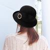 New Pearl Women's Sun Hat Breathable Refreshing Hat Summer Travel Sunscreen Sun Ribbon Decoration Foldable Straw Hat Gift