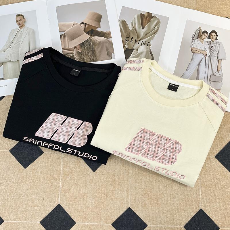 Fashion Brand Men's Letter Print Short-Sleeve T Men's Summer T-shirt ins Fashion Brand Loose Casual Top