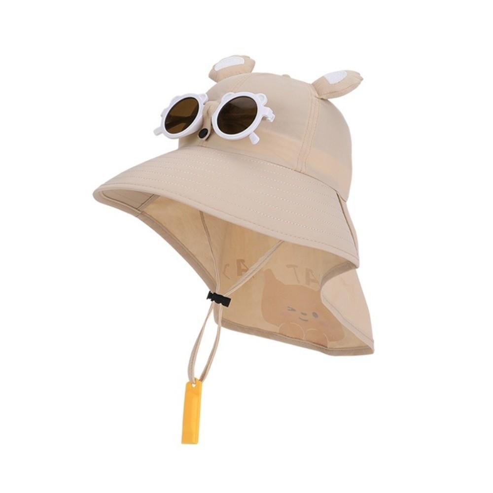 Anti-UV Sun Hat with Neck Protection Shawl Safari Cap New Bucket Hat Kids