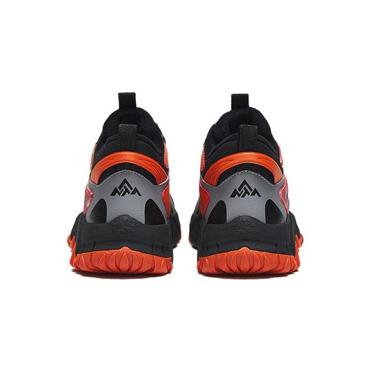 Anta Fleece Lined Warm Sports Casual Shoes Kids Sneakers Black Orange Gray 312146923A-1
