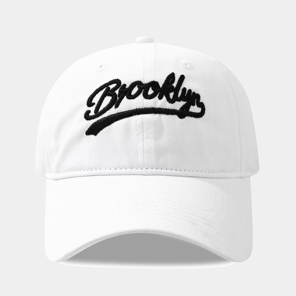 Cross-Border Bestselling Hat - European and American Outdoor Travel Sunshade Hat, Washed BROOKLYN Letter Baseball Cap, Trendy