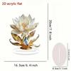 Flower Plaque Lightweight Display with Stand Base Acrylic Plaque Sign Tabletop Sign Table Centerpiece for Party Supplies Desk