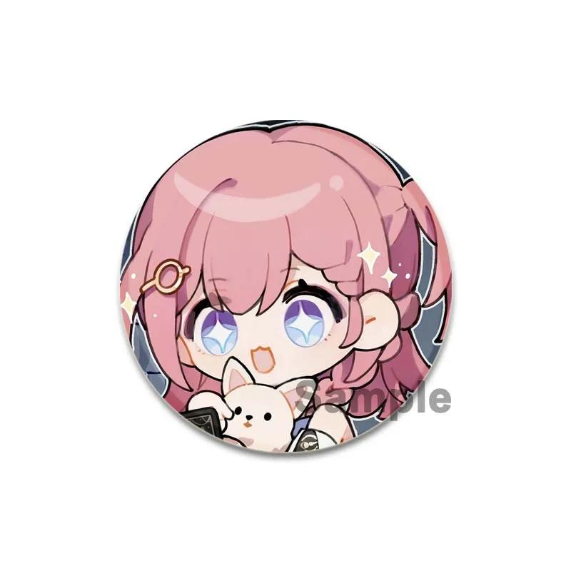 32/44/58mm Honkai Star Rail Brooch On Backpack  Asta Hook Kafka Arlan Cartoon Cosplay Badge Lapel Pins for Clothes Accessories Gift