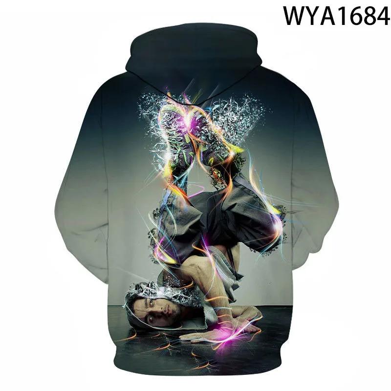 Hoodies Men Women Children Street Dance Sweatshirt 3D Printed Pullover Long Sleeve Streetwear Casual Hoody Boy Girl Kids Tops