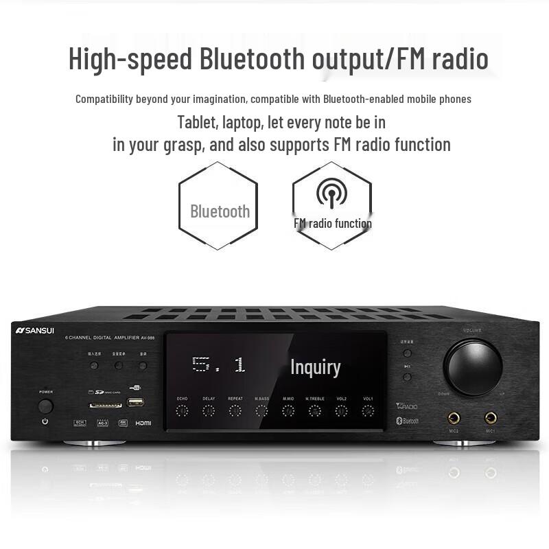 SANSUI DM-20A 5.1-Channel Home Theater Amplifier