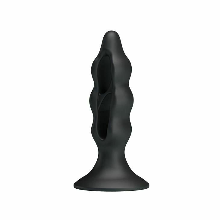 Black Silicone Butt Suction Cup Anal Plug Expander Prostate Massager Prostate Stimulators