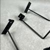 Hemispherical Iron Hat Holder with Projecting Wall Arm and Protective Finish for Baseball Hats, Berets, and Bucket Hats