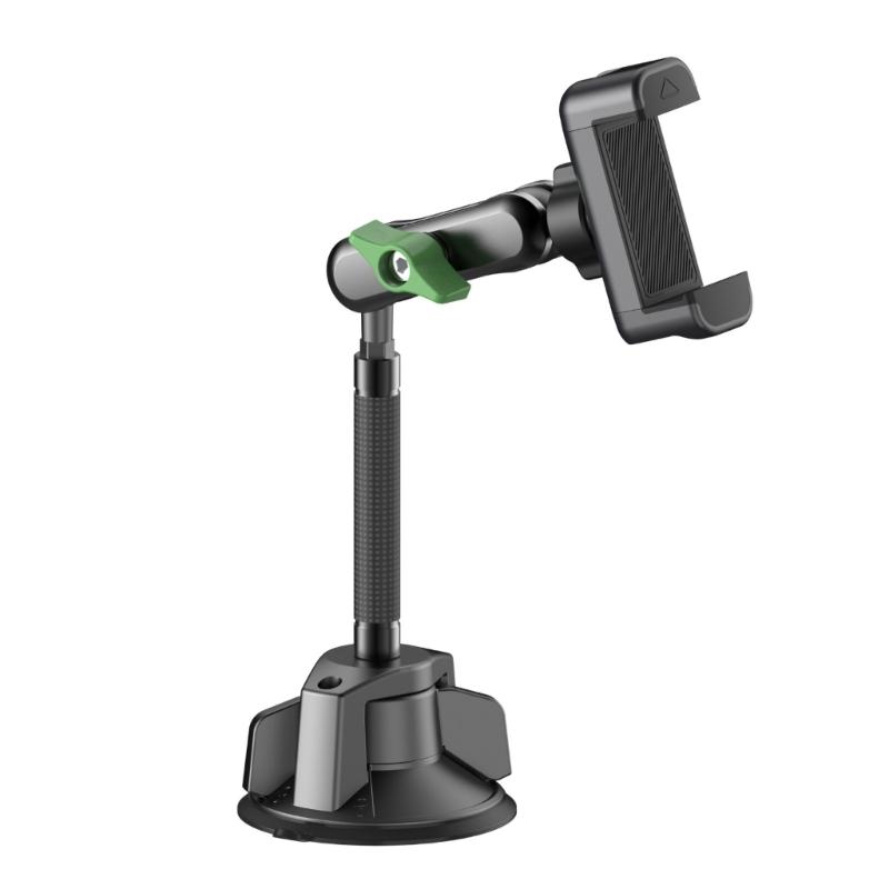 Universal Car Phone Mount with Height Adjustment Dashboards Suction Base 360 Rotate Stand for 4.7 To 7.2in Mobile Devices