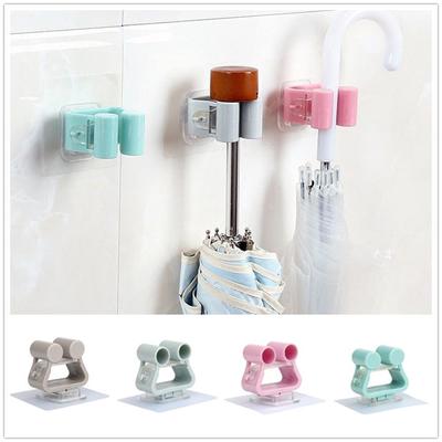 Wall Mounted Mop Umbrella Holder Brush  Hanger Storage Rack Kitchen Tool