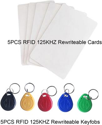 Handheld 125KHz RFID Duplicator Copier  ID Writer Programmer Reader + Keys+ Keychain Access Control Card Reader