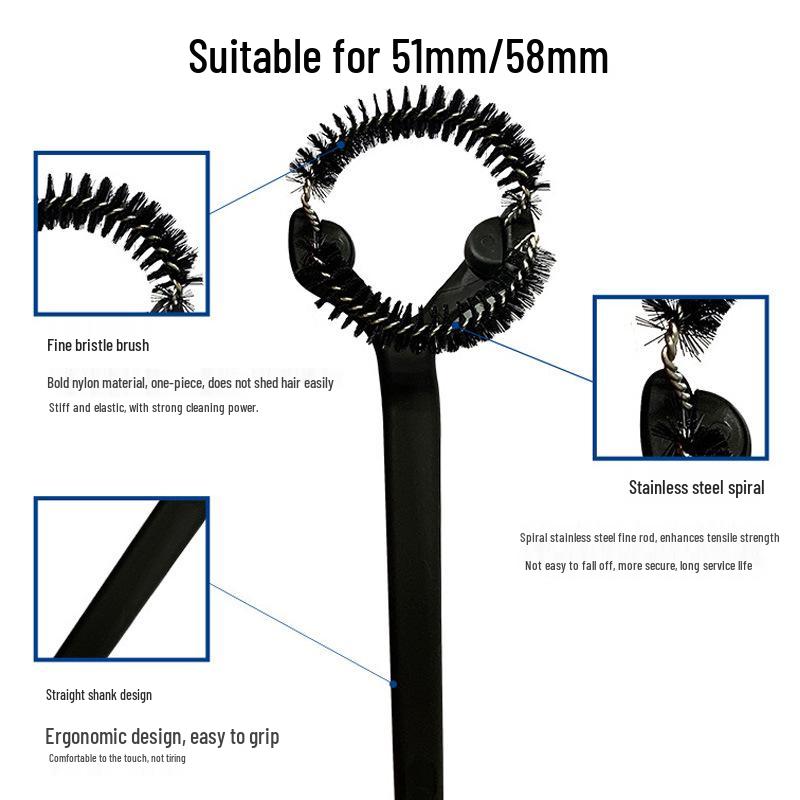 Reinigungsbürste für Brüh- und Filterkopf italienischer Kaffeemaschinen