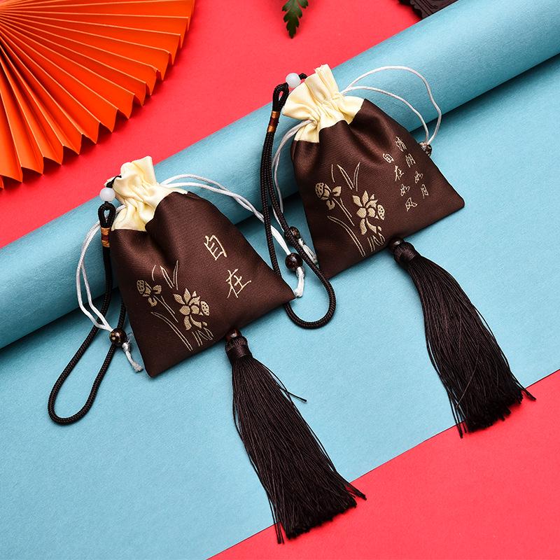 Custom Duanwu Omamori Embroidered Sachet Bag for Double Ninth Festival
