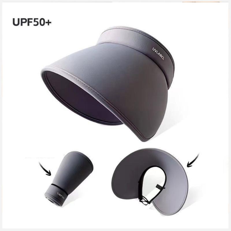 Foldable Lightweight Sun Visors Hat for Women with Adjustable Fit for Hiking and Gardening Ponytail Beach Hat