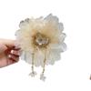Stylish Hold Hairpin With Delicate Edge Decoration And Gentle Fabric Fashion Hair Clip For Daily Use Or Special Event