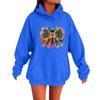 Spring 2025 European & American Trendy Unisex Bow Print Hooded Sweatshirt