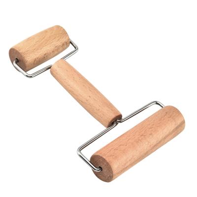 Dual Ended Wooden Rolling Pin Flour Pastry Dough Roller Kitchen Baking Tool