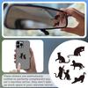 OLYCRAFT 5 Styles/1 Sheet Rearview Mirror Decal Cat Shape Car Window Stickers Car Side Mirror Sticker Removable Waterproof PVC Sticker for Car
