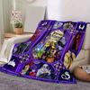 Witch Blanket  Ultra-Soft, Warm, Cozy Throw for Living Room, Sofa, Four Seasons Travel Accessory  Cute Cartoon Character Home Decoration
