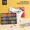 Paul Rubens Oil Pastels 72-Color Set - Vibrant colors, ultra-soft and creamy texture, easy blending - Bullet head shape, ideal for drawing, painting,