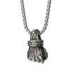 Mens Cool Titan Steel Necklace With Eyecatching Fist Pendant For Contemporary Statement Fashion