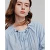 Chuyu Women's Ethnic Beaded Linen Blend Blouse