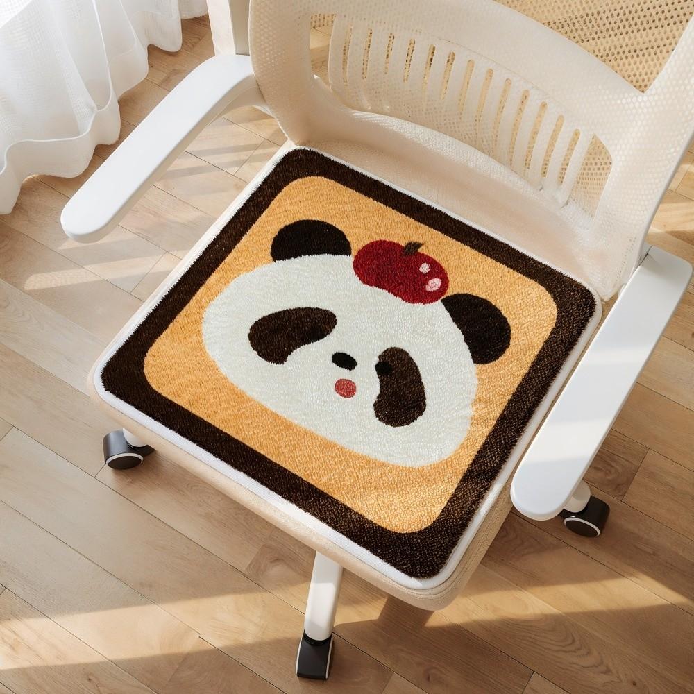 Cute 40x40cm Chair Cushion Imitation Cashmere Anti-slip Dining Chair Pad Winter Warm Comfortable Kitchen Chair Pad Dining Chair