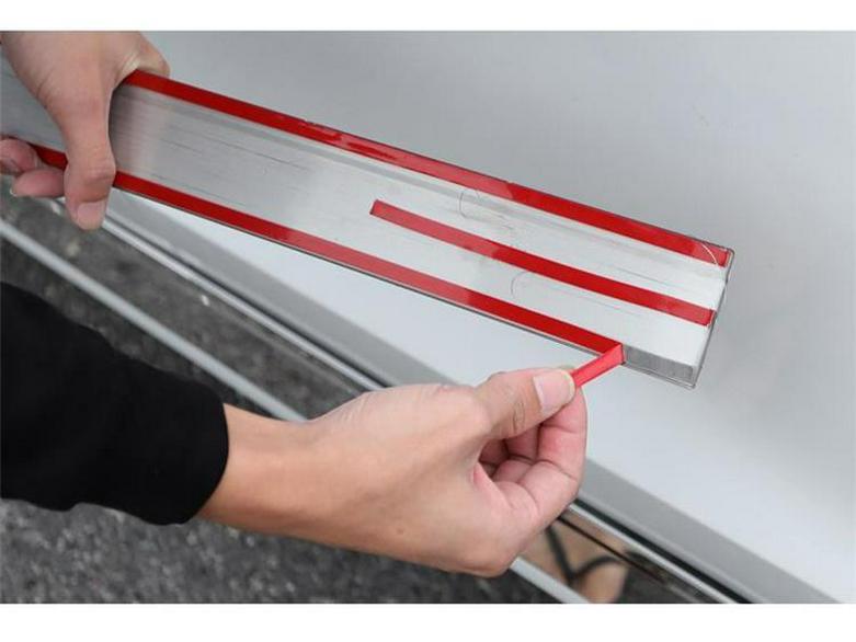Tira de Acabamento de Porta de Aço Inoxidável Brilhante para Modificação da Carroceria do Carro K5 2020