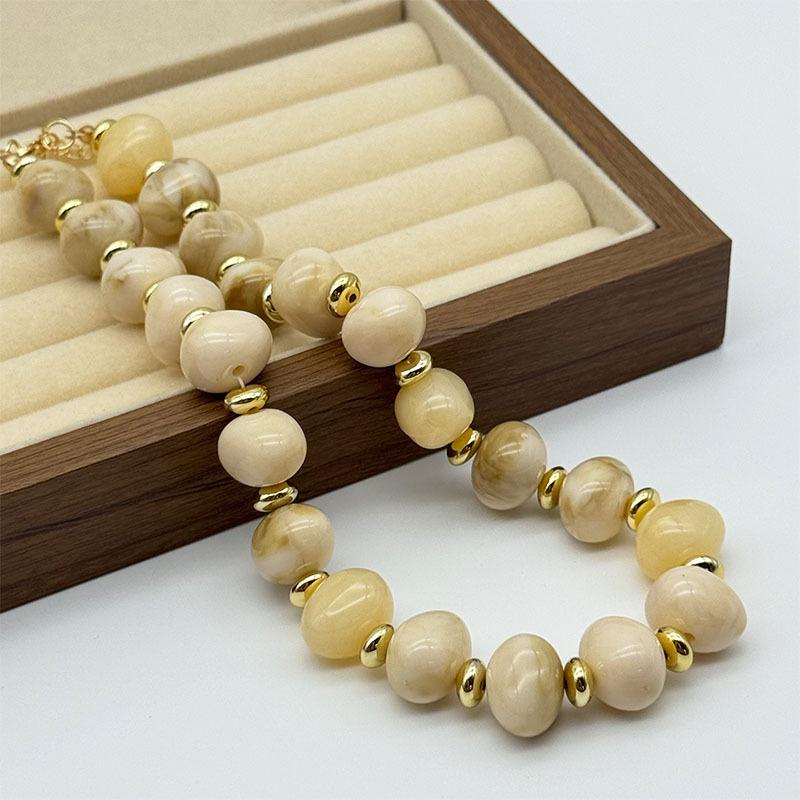 Bohemian Dopamine Acrylic Irregular Candy Color Beaded Necklace - Women's Neck Accessory
