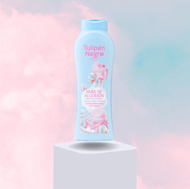 Żel pod prysznic wata cukrowa tulipan negro cotton cloud shower gel (650 ml)