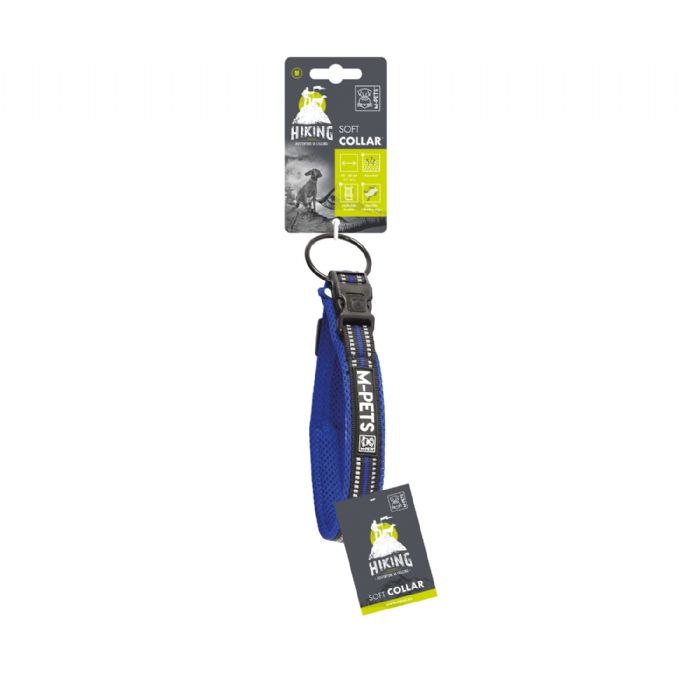 

Wahw Pet Soft Reflective Dog Collar Blue M - 2cmx40-50cm