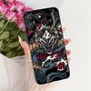 Casing For Tecno Pova 7 4G 5G LJ6 LJ7 Phone Case Pova 7 Pro Pova7 Ultra Cases Cute Cartoon Animals Dragon Lion Soft Black Cover
