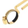 Asixxsix Flute Sheet Music Holder Alloy Sheet Music Stand Golden Metal Music Stand Portable Flute Sheet Music Clip Universal Instrument Accessory for