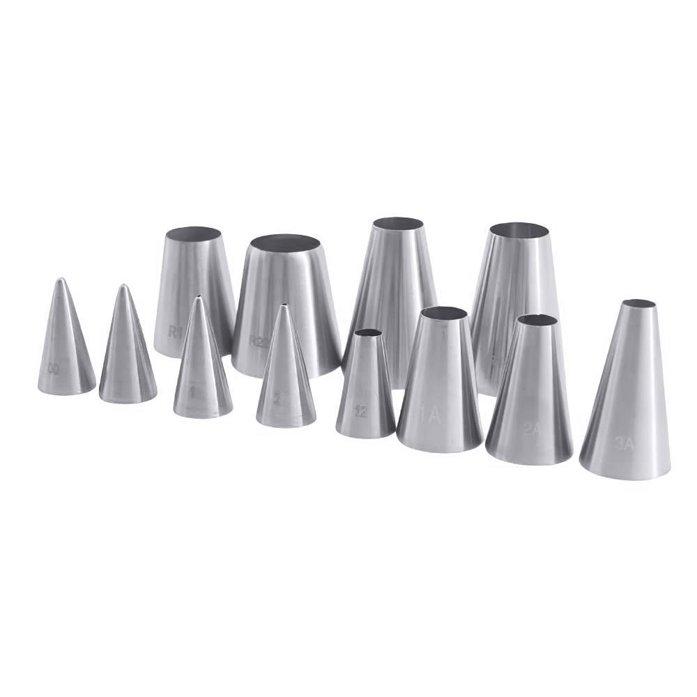 2/4pcs Circularity Round Pastry Nozzles Cream Stainless Steel Icing Piping Pastry Nozzle Tips Baking Cakes Decoration Tools