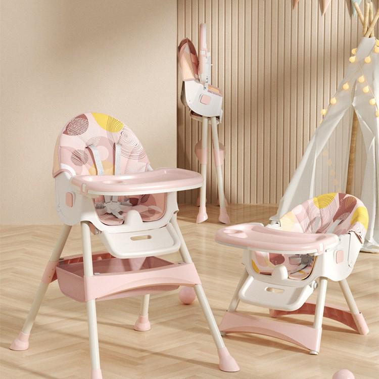 Multifunctional Foldable Baby High Chair for Infants: Convenient Eating and Table Seat