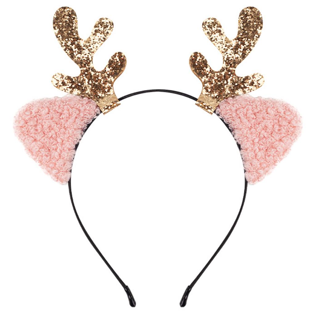 Elastisches Weihnachts-Stirnband-Set Neujahr Kinder Haarreif Kreativer Kopfschmuck für Weihnachtsfeiern