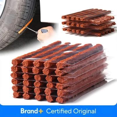 NEW Car Tubeless Tire Repair Rubber Strips Strings Glue Kit For Trucks Motorcycle Bike Wheel Tyre Puncture Emergency Plugs Set