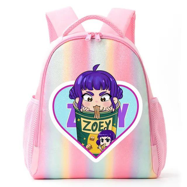 Zaino Arcobaleno Studente Cacciatore di Demoni/Streghe K-Pop Anime