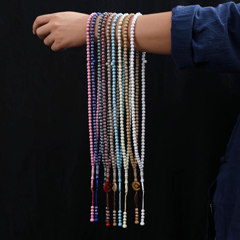 99-Perlen Imitation Holz Gebetsperlen Armband: Nahöstlicher Stil