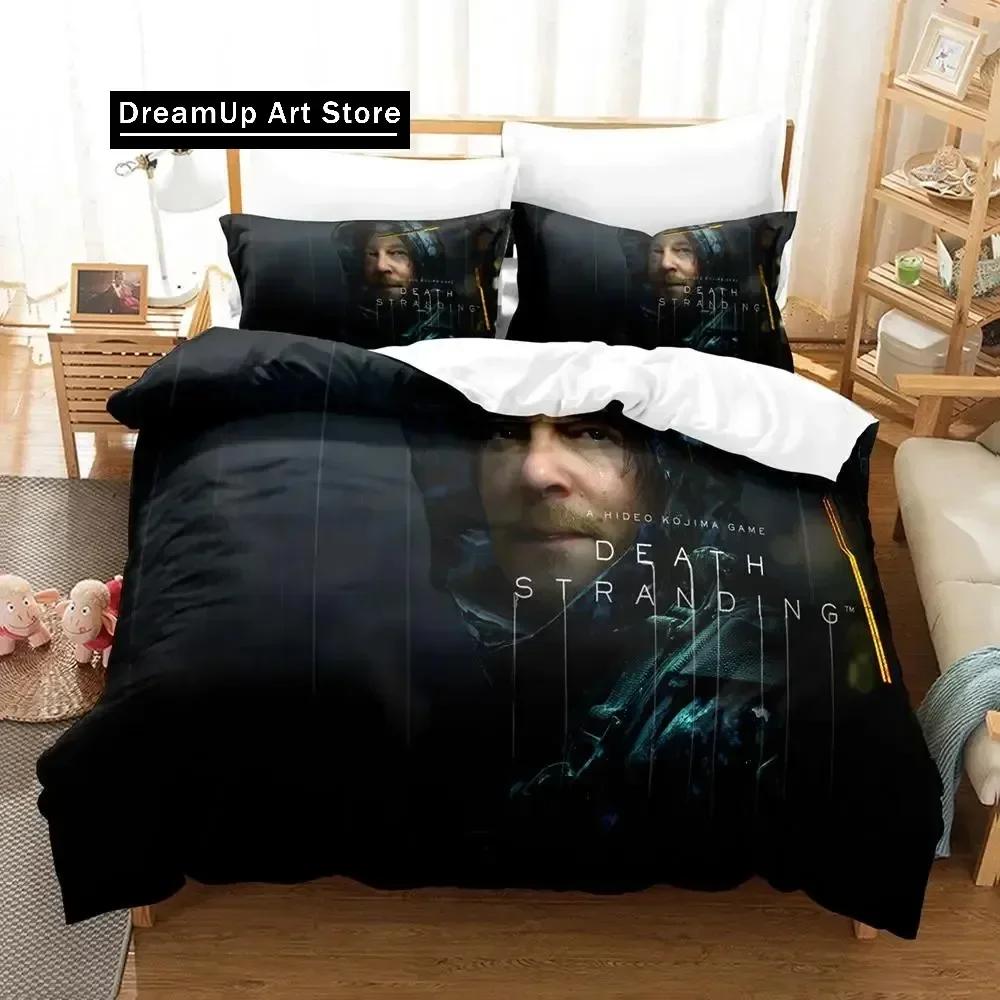 2D Death Stranding Bedding Set Single Twin Full Queen King Size Bed Set Aldult Kid Bedroom Duvetcover Sets Anime Parure De Lit